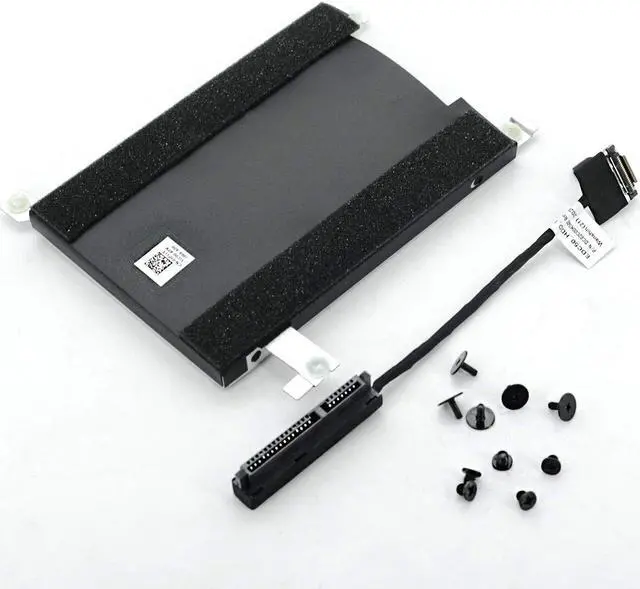 Main image of DEVMO SATA Hard Drive Cable Connector+2.5" HDD Caddy Bracket+ Caddy Screws Compatible with Dell Latitude 5500 5501 5502 5505 and Dell Precision 3540 3541 3542 3550 3551