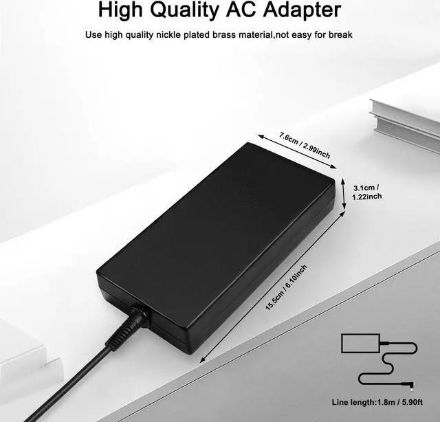 Alt view image 4 of 5 - FLGAN 230W Charger powr cord for Intel NUC X15 / 9 Extreme Laptop Kits Gigabyte Aero 17 16 15 AORUS 15G 15P YD XD FSP FSP230-AJAS3 FSP230-AJAN3 A17-230P1A