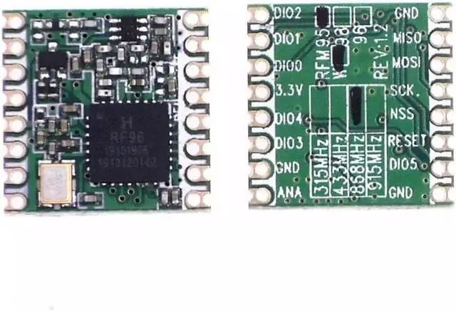 Alt view image 2 of 5 - Lubeby Smart HopeRF Original sx1276 Based RF Module, LoRa1276 RFM95W 915Mhz Lora Ultra Long Range Transceiver (RFM95W (915MHz) * 2 PCS)