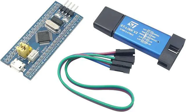 Main image of [initeq] STM32 ARM STM32F103C8T6 Blue Pill Minimum System Development Board with ST-Link V2 USB Programmer (1-Pack + ST-Link V2)
