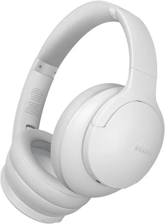 Main image of DOQAUS UPGRADED Wireless Headphones Over Ear, 90H Playtime Bluetooth 5.3 Wireless Headphones with 3EQ Modes, Built-in HD Mic, HiFi Stereo Sound, Deep Bass, Memory Foam Ear Cups (Light Gray)