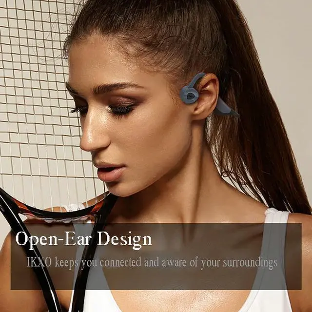 Alt view image 2 of 5 - Swimming Bone Conduction Headphones Waterproof Mp3 Player, Open Ear Wireless Earbuds 16G Sport Earphones with Bluetooth for Running Diving Water Gym Spa Underwater