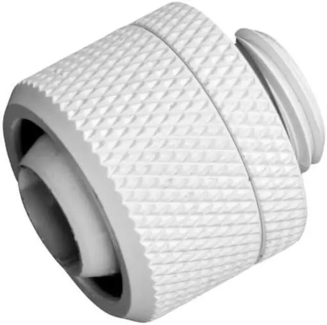 Alt view image 2 of 5 - Dracaena 6 pack G1/4" thread to 3/8" ID, 5/8" OD Compression Fitting for Soft Tubing, Soft Tube Connectors for Computer Water Cooling System, White