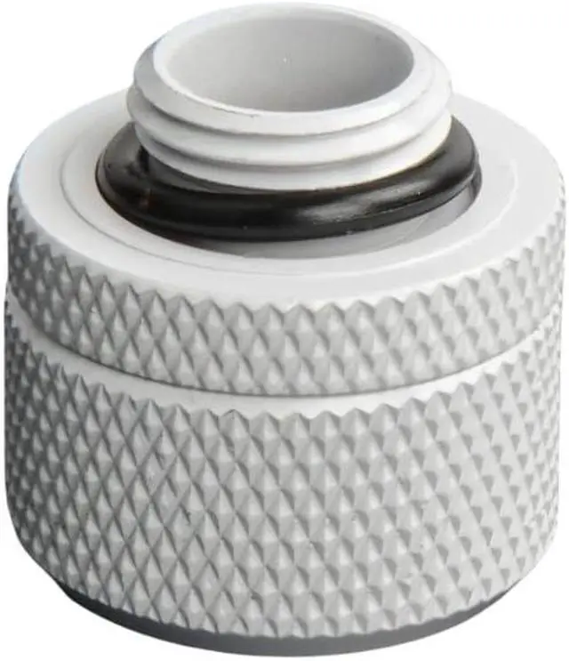 Alt view image 3 of 5 - Dracaena 6 pack G1/4" thread to 3/8" ID, 5/8" OD Compression Fitting for Soft Tubing, Soft Tube Connectors for Computer Water Cooling System, White