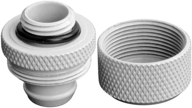 Alt view image 5 of 5 - Dracaena 6 pack G1/4" thread to 3/8" ID, 5/8" OD Compression Fitting for Soft Tubing, Soft Tube Connectors for Computer Water Cooling System, White