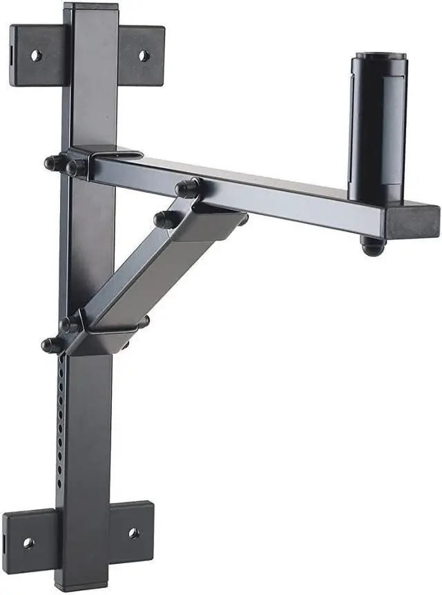 Alt view image 4 of 4 - K&M Konig & Meyer 24110.000.55 Wall Mount Screw-On Speaker Bracket | 11 Tilt Positions | Patented Sturdy Bearing-Anchors | Easy Install | Extension Arm | Load Max. 110 lbs | German Made | Black