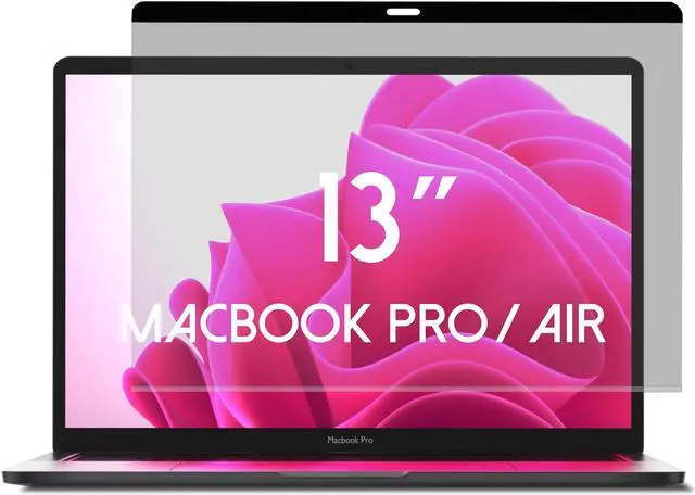 Main image of ANBAC Laptop Magnetic Privacy Screen Protector for 13 inch MacBook Pro (2016-2022, M1/M2) and MacBook Air (2018-2020, M1) - Blue Light Blocking Security Screen Shield, Anti-Smudge UV Filter
