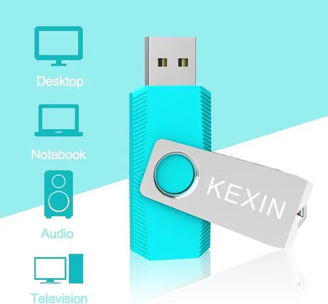 Alt view image 3 of 5 - KEXIN 128GB Flash Drive 3 Pack 128GB USB Flash Drive Thumb Drive Zip Drive USB 2.0 Memory Stick USB Drive with Keychain(128G 3-Pack)