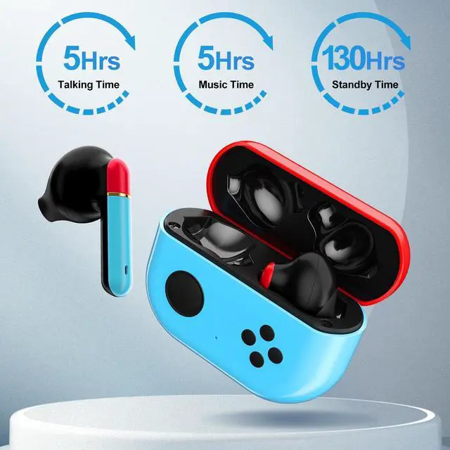 Alt view image 4 of 4 - FUN-FANTAs Wireless Earbuds Bluetooth 5.0 Earbuds Hi-Fi Stereo Sound Ear Buds with Built-in Mic 35Hrs Playtime Headphones with Chagring Case Comfort Fit in-Ear Headset for iPhone Android Sports Work