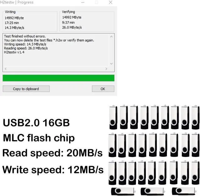 Alt view image 2 of 3 - lcwamy USB Thumb Drive Bulk 16GB USB2.0 Flash Drive 16GB USB Flash Drive 100 Pack USB Drive Thumb Drives 100 Pack USB Flash Drive (Black, No logo)