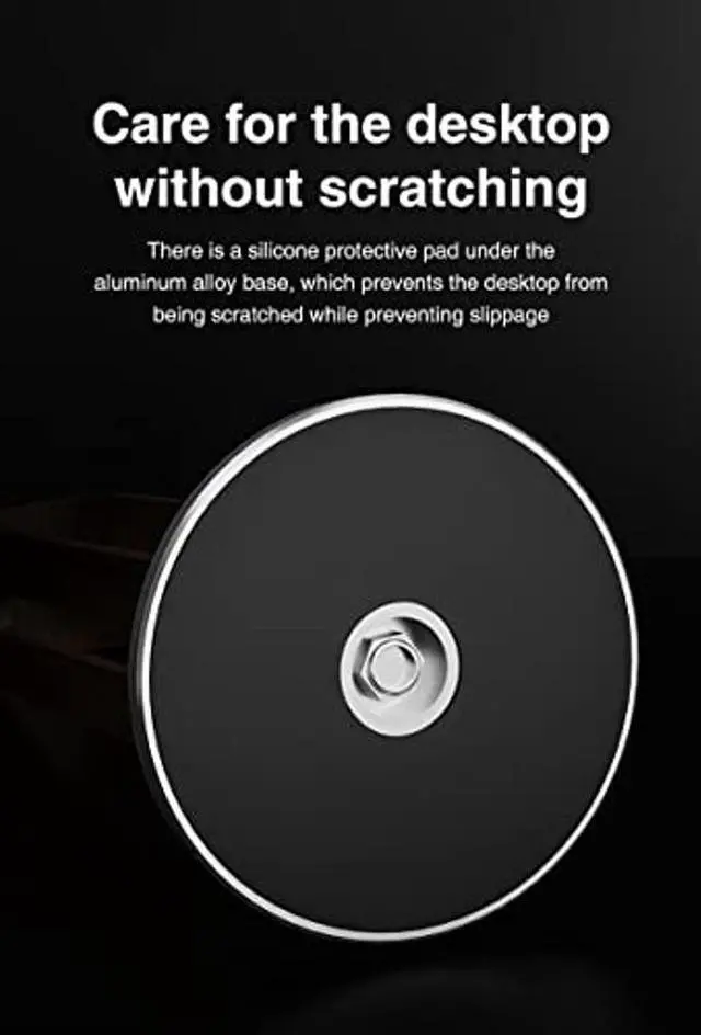 Alt view image 5 of 5 - SIKAI CASE Bamboo Headphones Stand for Desk,U-shaped Arc design,Aluminum Alloy Non-Slip Base,Wood Headphones Stand for Desk Compatible with On-Ear Headphones for Study/Bedroom/Office(Grey)