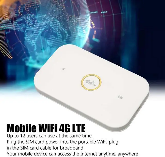 Alt view image 2 of 5 - Mobile Hotspot 4G LTE Router, 150Mbps LTE Travel Router Hotspot Mobile Router Connect Up to 12 Users for Remote Workers