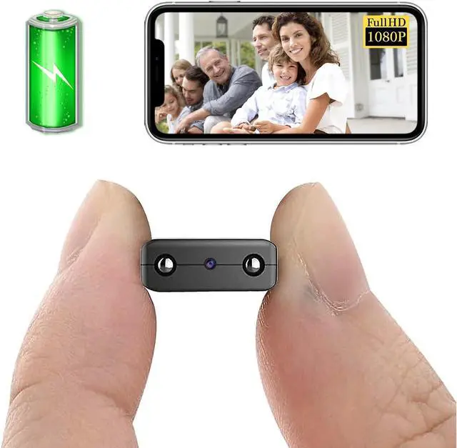 Main image of Smallest Wireless WiFi Camera With Battery,1.5 Hours Battery Time,HD1080P Baby Monitor Camera,Portable HDVdeo Camera with Night Vision,Motion Detection,Cloud Storage for Security with iOS Android APP