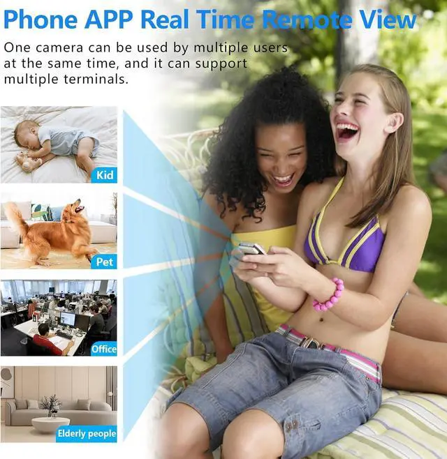Alt view image 4 of 5 - Smallest Wireless WiFi Camera With Battery,1.5 Hours Battery Time,HD1080P Baby Monitor Camera,Portable HDVdeo Camera with Night Vision,Motion Detection,Cloud Storage for Security with iOS Android APP