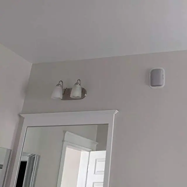 Alt view image 4 of 5 - Mount Genie Simple Built-in Wall Mount for Nest Audio (1-Pack): Award Winning Design | Improves Sound and Appearance | Designed in USA