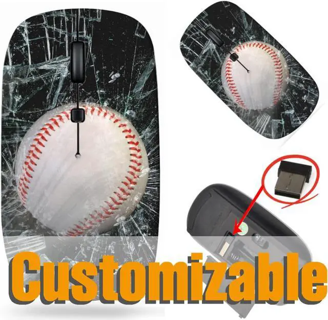 Alt view image 5 of 5 - maizi Laptop Mouse for Laptop Chromebook Computer, Laptop Mice Image ID: 35101958 Fast baseball through 2.4G Portable with USB Receiver Made in The USA