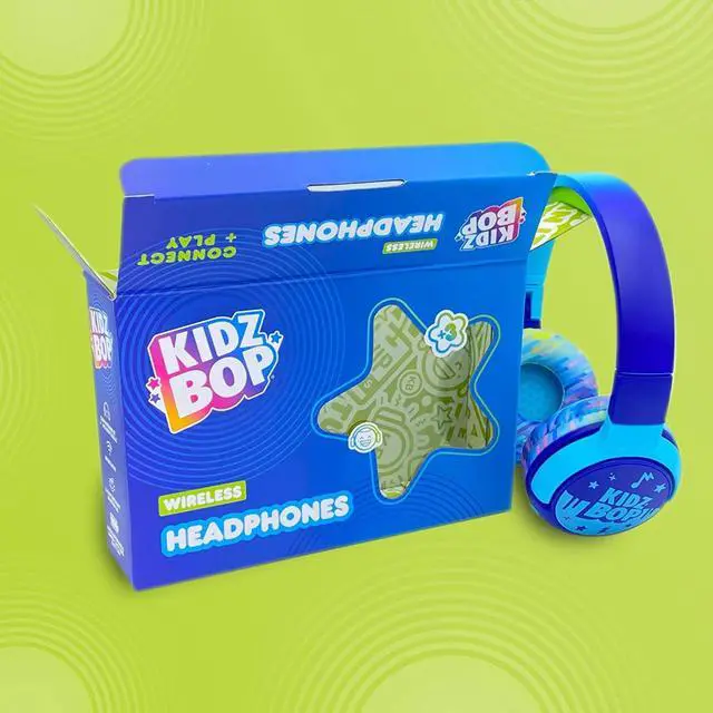 Alt view image 5 of 5 - Move2Play Kidz Bop Bluetooth Headphones for Kids | Hi-Def Microphone & Speakers | 94dB Volume Limiting | Wireless | Adjustable | School Use | Gift 3 4 5 6 7 8+ Year Old Girls Boys