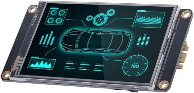 Main image of Nextion 3.2'' HMI Display Enhanced Series NX4024K032 Resistive LCD-TFT Touch Screen 400 * 240, Nextion Display with RTC Function and 8 Digital GPIOs, Suitable for Racing Dashboard, MMDVM, etc.