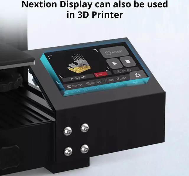 Alt view image 5 of 5 - Nextion 3.2'' HMI Display Enhanced Series NX4024K032 Resistive LCD-TFT Touch Screen 400 * 240, Nextion Display with RTC Function and 8 Digital GPIOs, Suitable for Racing Dashboard, MMDVM, etc.