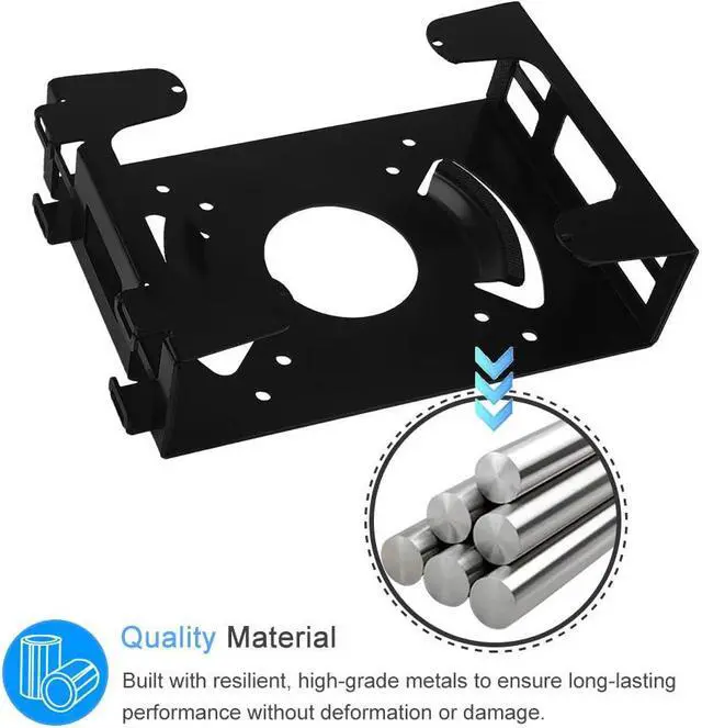 Alt view image 2 of 5 - IFCASE Metal Vesa Mount Compatible with HP 805/800/705 EliteDesk Mini, 600/405/400 ProDesk Mini, 260 Desktop Mini for VESA Adapter/Monitor Arm/Under Desk/Wall Mount (Black)