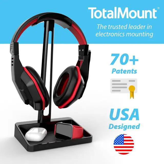 Alt view image 5 of 5 - TotalMount Headphone Stand - Premium Headphone Storage and Protection (Tall Headset Stand)
