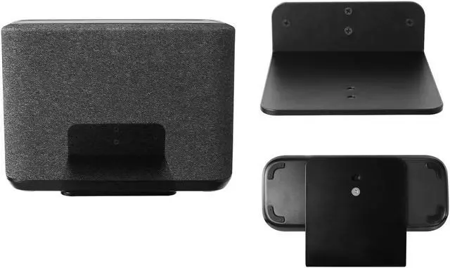 Main image of Metal Wall Mount Duty Brackets Soundbar Holder for Denon Home 350/250 Wireless Speaker,Black