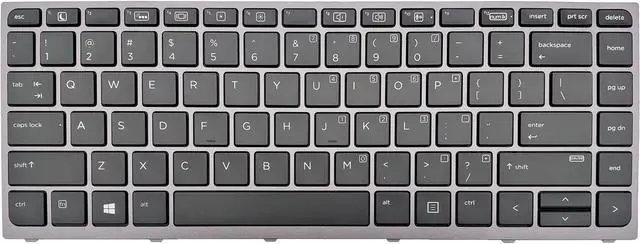 Alt view image 3 of 5 - PAEBAI+ Replacement Laptop Keyboard Backlight for HP ZBook Studio G3 Mobile 841681-001 US Layout Keyboard Grey Frame