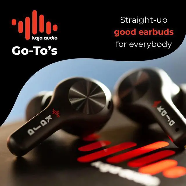 Alt view image 2 of 5 - Kaja Audio Go-To's Earbuds Wireless Bluetooth with Dual Mics & Touch Control - Wireless Earbuds for iPhone & Android - Noise Canceling Earbuds Wireless for Gym & Exercise - Cordless Earbuds Bluetooth