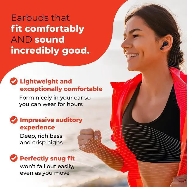Alt view image 4 of 5 - Kaja Audio Go-To's Earbuds Wireless Bluetooth with Dual Mics & Touch Control - Wireless Earbuds for iPhone & Android - Noise Canceling Earbuds Wireless for Gym & Exercise - Cordless Earbuds Bluetooth
