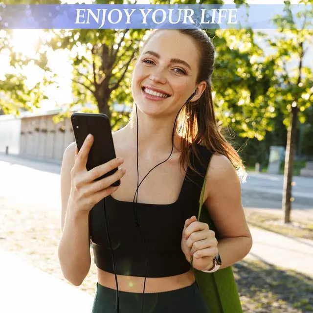 Alt view image 5 of 5 - Kanayu 100 Pack Bulk Earbuds for Kids Students School Classroom Ear Buds Class Set Headphones without Mic Black Earphones for Adults Library Laptop, Individually Bagged