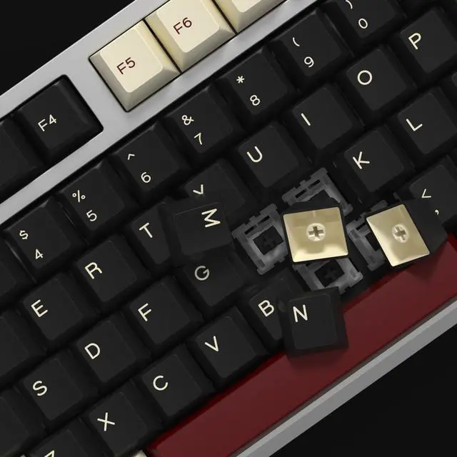 Alt view image 4 of 5 - KBDiy Rome PBT Double Shot Custom Keycap Set,176 Keys Black Gaming Key Caps Keycaps 60 Percent Cherry Profile Keycaps for 61/64/68/84/87/100/104/108 Mechanical Keyboard
