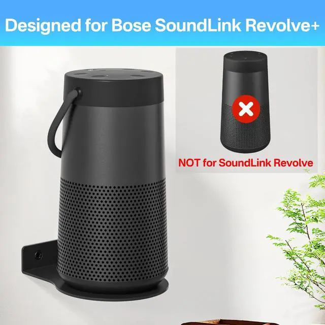 Alt view image 2 of 5 - Metal Speaker Mount Bracket for Bose SoundLink Revolve+ Wall Mount - Anti-drop Speaker Wall Mount Shelf for Bose SoundLink Revolve 2 Mount Adapter with Hardware Kit Easy to Install