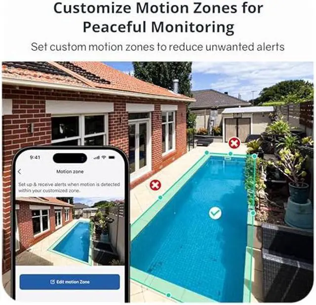 Alt view image 5 of 5 - Safemo 4K Wireless Security Camera Outdoor System, 2-Camera & Hub Set P1 with 5W Solar Panels, Color Night Vision, Local AI & Storage, Built-in Siren, 2-Way Audio, Works with Alexa, No Monthly Fee
