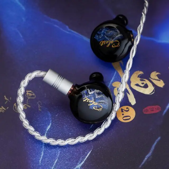 Alt view image 3 of 5 - HiFiGo Kinera Celest Pandamon 2.0 10mm Square Planar Driver in-Ear Monitor, 2.0 SPD IEMs in-Ear Earphone with All-New Looks (Blue 4.4mm)