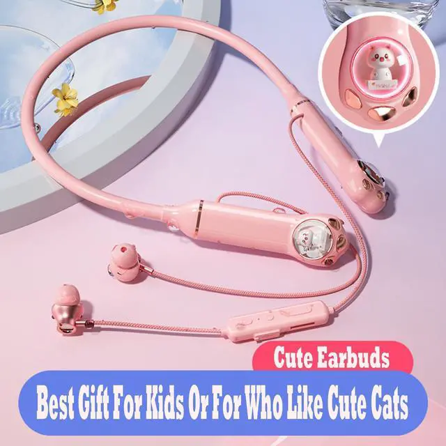 Alt view image 3 of 5 - Ttbesmi Around The Neck Headphones Wireless Bluetooth Neckband Earbuds Neck Band Kids Bluetooth Earbuds Wireless with Neckband Ear Buds Kids Behind Over The Neck Bluetooth Headphones
