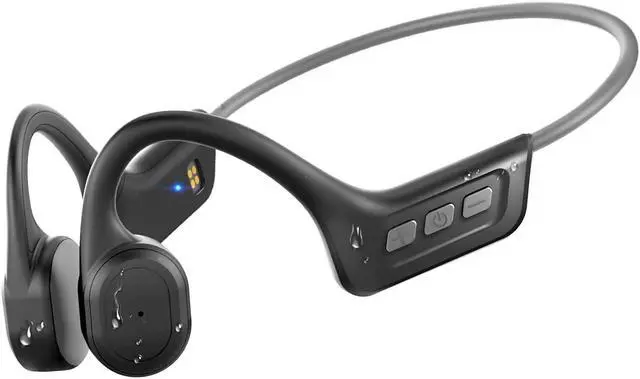 Main image of SilisoundTek Bone Conduction Headphones,IPX7 Waterproof Wireless Running Earbuds,Open Ear Headphones Bluetooth 5.3 with Mic,10H Playtime for Running,Cycling,Hiking,Gym,Workout. (Gray)