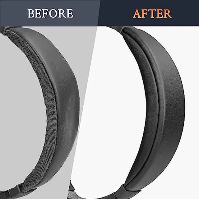 Alt view image 3 of 5 - SOULWIT Replacement Headband Pad Kit for Bose QuietComfort 15(QC15)/QuietComfort 2(QC 2) Headphones, Easy DIY Installation - Black