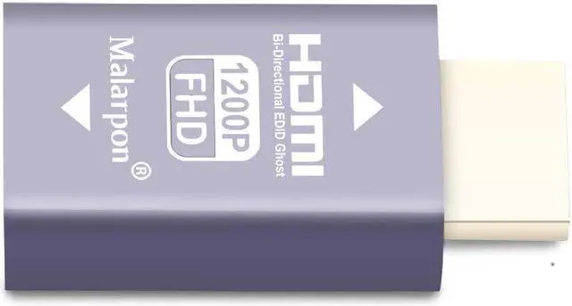 Alt view image 5 of 5 - Malarpon Hdmi Edid Emulator Passthrough 3rd Generrtion Aluminum fit Headlesskeep The EDID of The Monitor Active Switches and Extenders 1920x1200@59Hz 2P