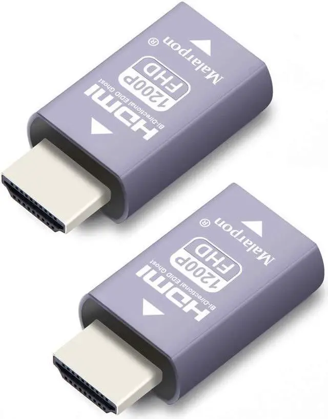 Main image of Malarpon Hdmi Edid Emulator Passthrough 3rd Generrtion Aluminum fit Headlesskeep The EDID of The Monitor Active Switches and Extenders 1920x1200@59Hz 2P