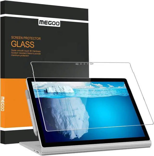 Main image of Megoo Screen Protector for Surface Book 2/3 15 Inch, Tempered Glass/Easy Installation/Scratch resistant, Compatible with Microsoft Surface Pen