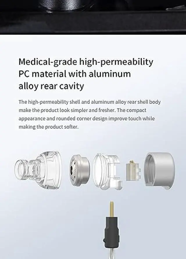 Alt view image 3 of 5 - Fanmusic TANCHJIM ONE Earphone USB-C 10mm Dynamic Driver in-Ear Headphone 0.78PIN Earbuds (USB-C)