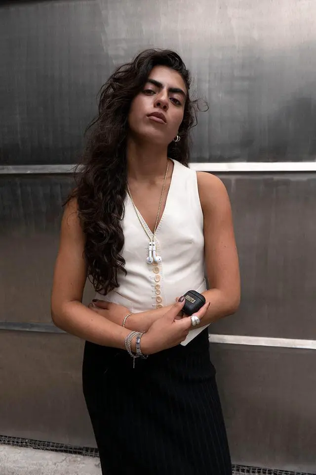 Alt view image 5 of 5 - Tapper Black Leather / 18K Gold Plated Case for AirPods (3rd generation)