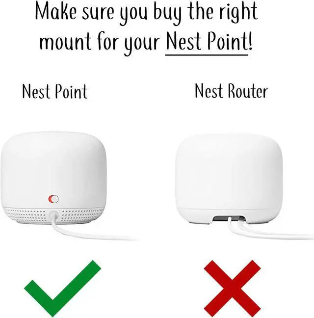 Alt view image 2 of 5 - Nest WiFi Point Genie: The Simplest Lowest Profile Outlet Holder Mount for Google Nest WiFi Point | Reinforced Support | Great Sound | Open Access | No Messy Screws! (3-Pack)