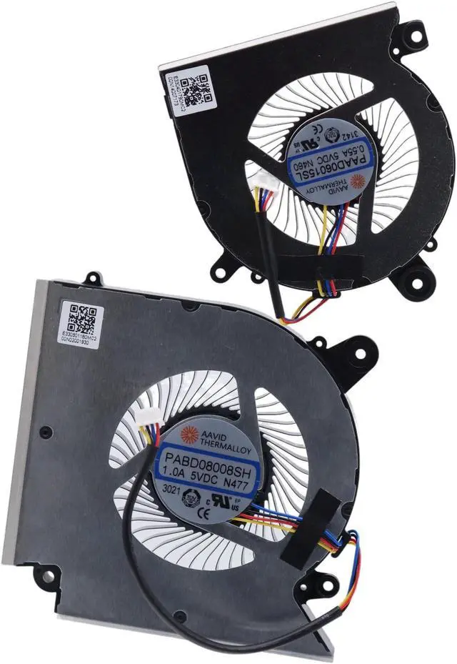 Alt view image 4 of 5 - Deal4GO CPU & GPU Graphics Cooling Fan Replacement for MSI GF66 GL66 GF76 GL76 WF76 MS-1541 MS-1583 MS-1584 MS-17L1 MS-17L4, Black, PABD08008SH