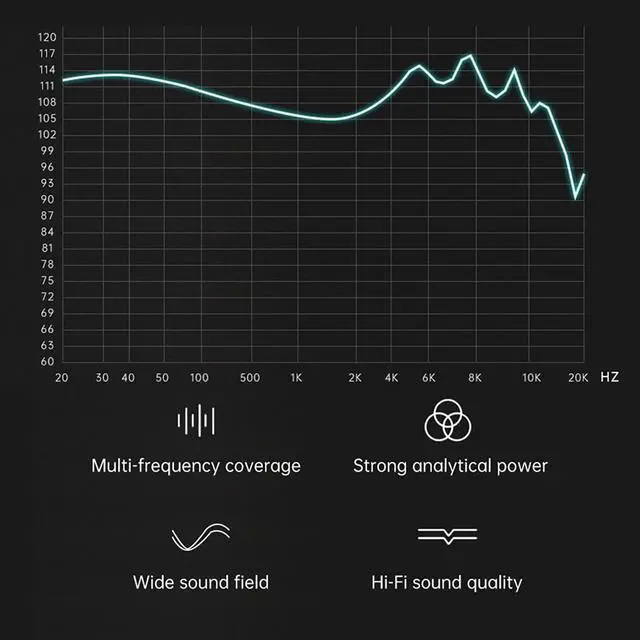 Alt view image 3 of 5 - CCA ND X12 in Ear Monitor,3 Tone Adjustable in Ear Headphones,5BA+1DD IEM Earphones,Clear Sound & Deep Bass Earphones Wired, with 2pin Detachable Cable