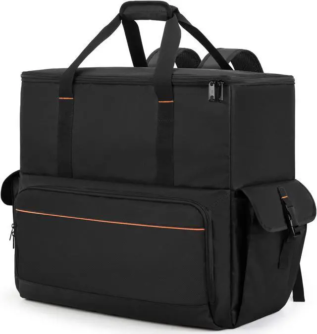 Main image of Trunab Computer Desktop Tower Carrying Case, PC Backpack for Computer Main Processor Case, Keyboard, Cable and Mouse, Earphone, Bag Only, Black