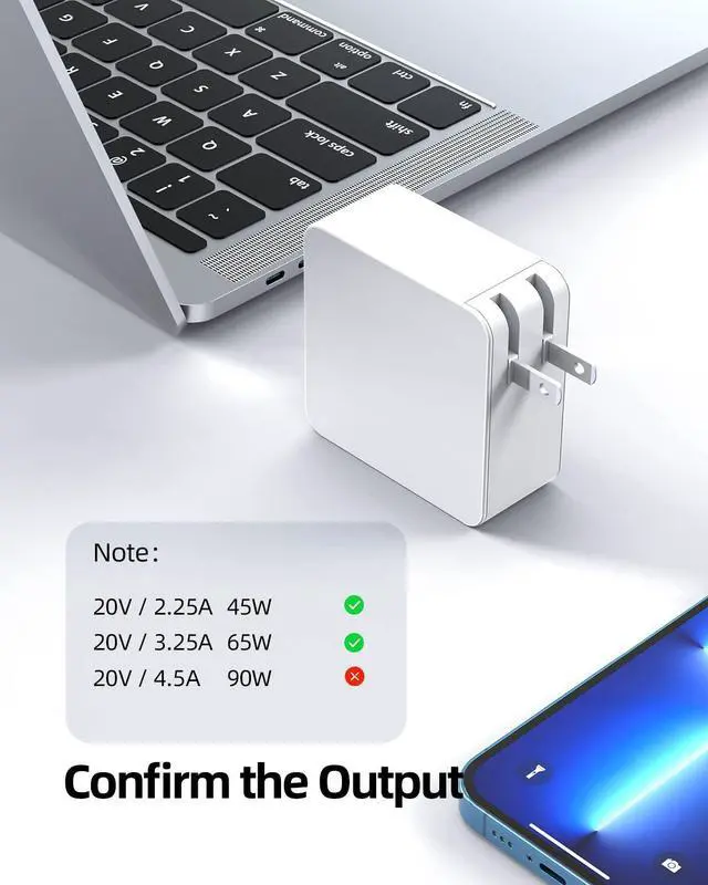 Alt view image 3 of 5 - 65W USB C Charger Fit for Samsung Galaxy Book3 Pro NP960XFG NP940XFG,Galaxy Book3 Pro 360 NP960QFG,Galaxy Book3 Ultra NP960XFH,Galaxy Book3 360 NP750QFG NP730QFG Laptop Power Supply Adapter Cord