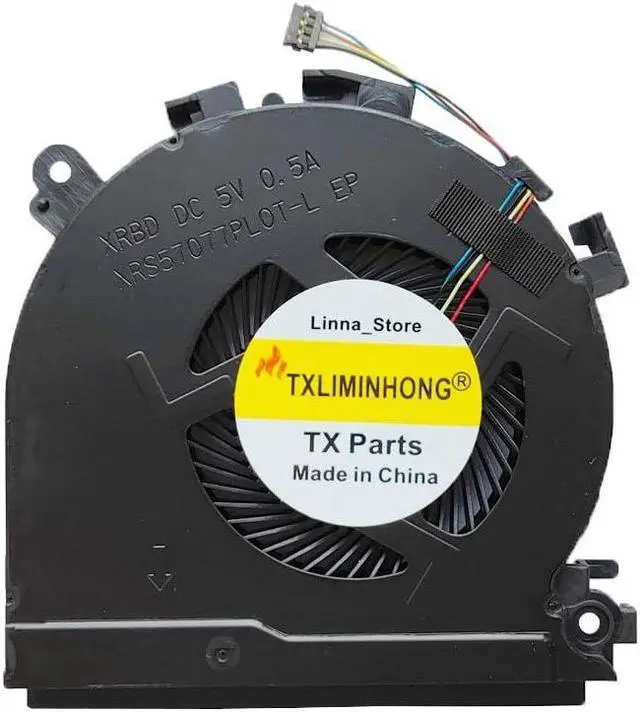 Alt view image 4 of 4 - TXLIMINHONG New Compatible CPU and GPU Cooling Fan for Hp Spectre X360 15-CH 15-CH011DX 15-CH008CA Series L17605-001 NS75C00-17J21 L17606-001 NS75C00-17J22 Laptop Fan