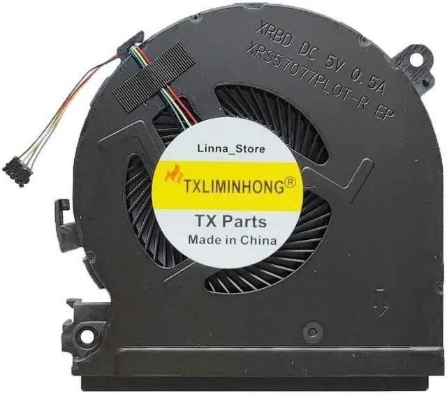 Alt view image 3 of 4 - TXLIMINHONG New Compatible CPU and GPU Cooling Fan for Hp Spectre X360 15-CH 15-CH011DX 15-CH008CA Series L17605-001 NS75C00-17J21 L17606-001 NS75C00-17J22 Laptop Fan