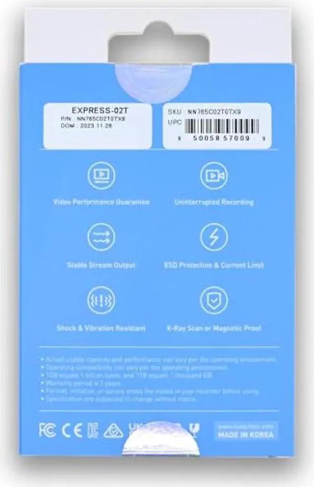 Alt view image 5 of 5 - Novachips 2TB CFexpress Type B Memory Card Express Series - up to 8K RAW - Nikon Z6/Z8/Z9, BMD PYXIS 6K, RED V Raptor XL, other cameras (NN765C02T0TX9)